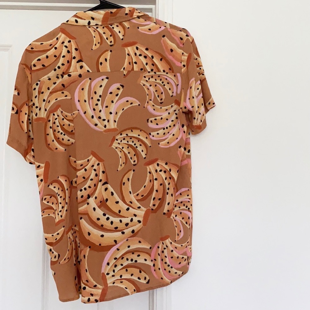 FARM Rio Brown and Pink Patterned Top - Picture 2 of 6